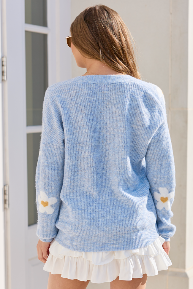 Journey Blue Daisy Cardigan