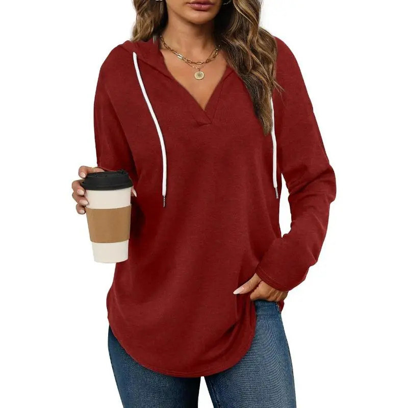 Women’s Pullover Sweatshirt – Long Sleeve, Loose Fit
