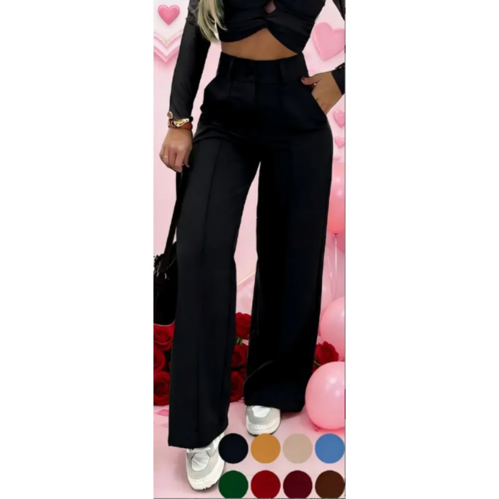 Women's Simple Wide-Leg Pants
