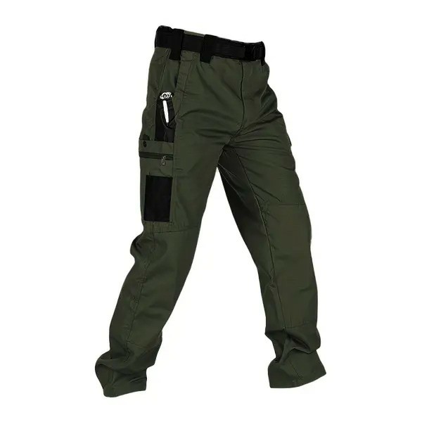 Men's Tactical Work Pants with Multi-Pocket Zipper Design – Durable Outdoor Utility Trousers