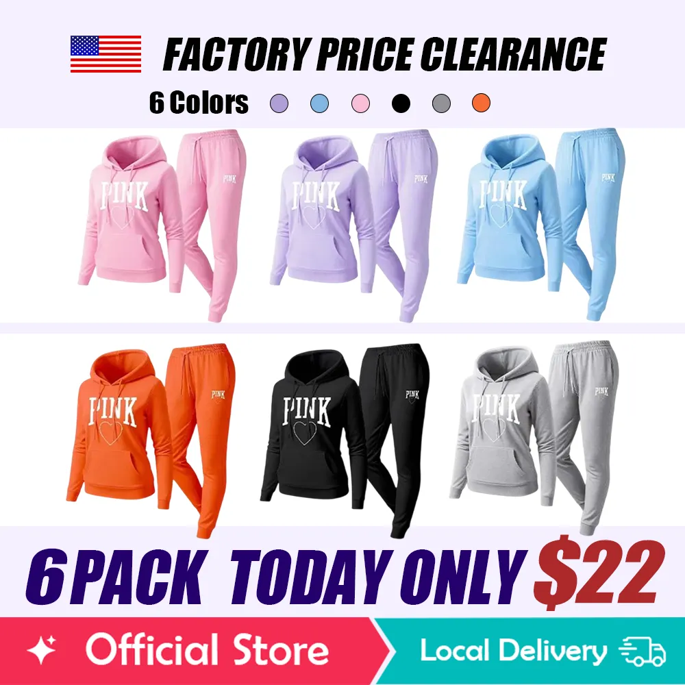 Women's Printed Hoodie & Drawstring Sweatpants