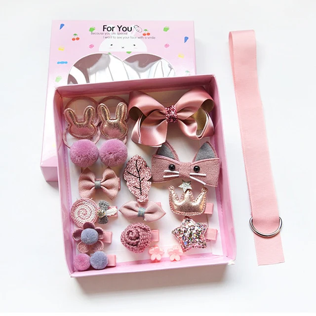 Mix Style Girls Hair Bows Kits Accessories