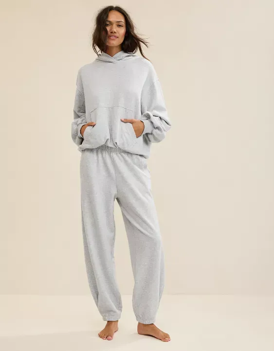 Comfy Drape Fleece Sweatshirt Set