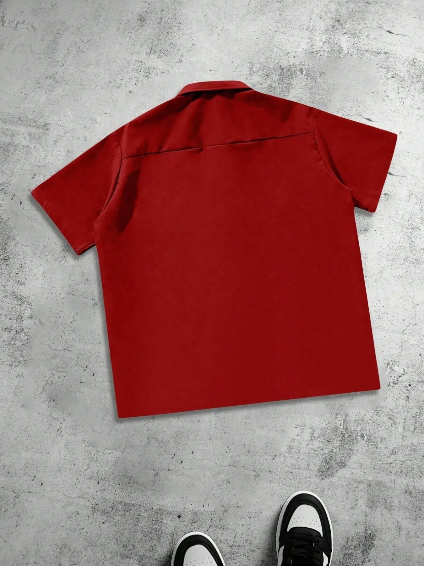 Men's Plus Size Casual Loose Fit Work Shirt