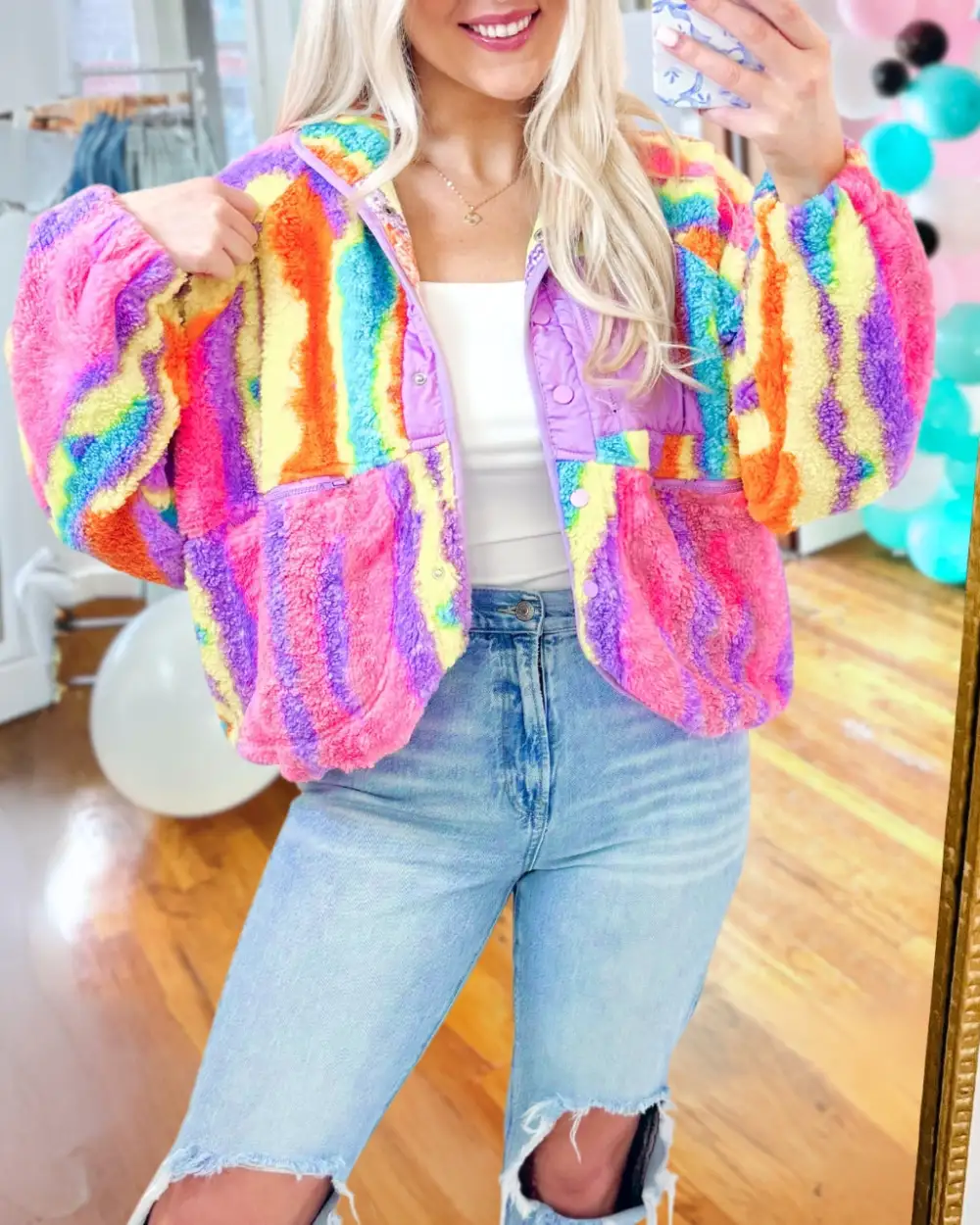 Colorful Teddy Jacket