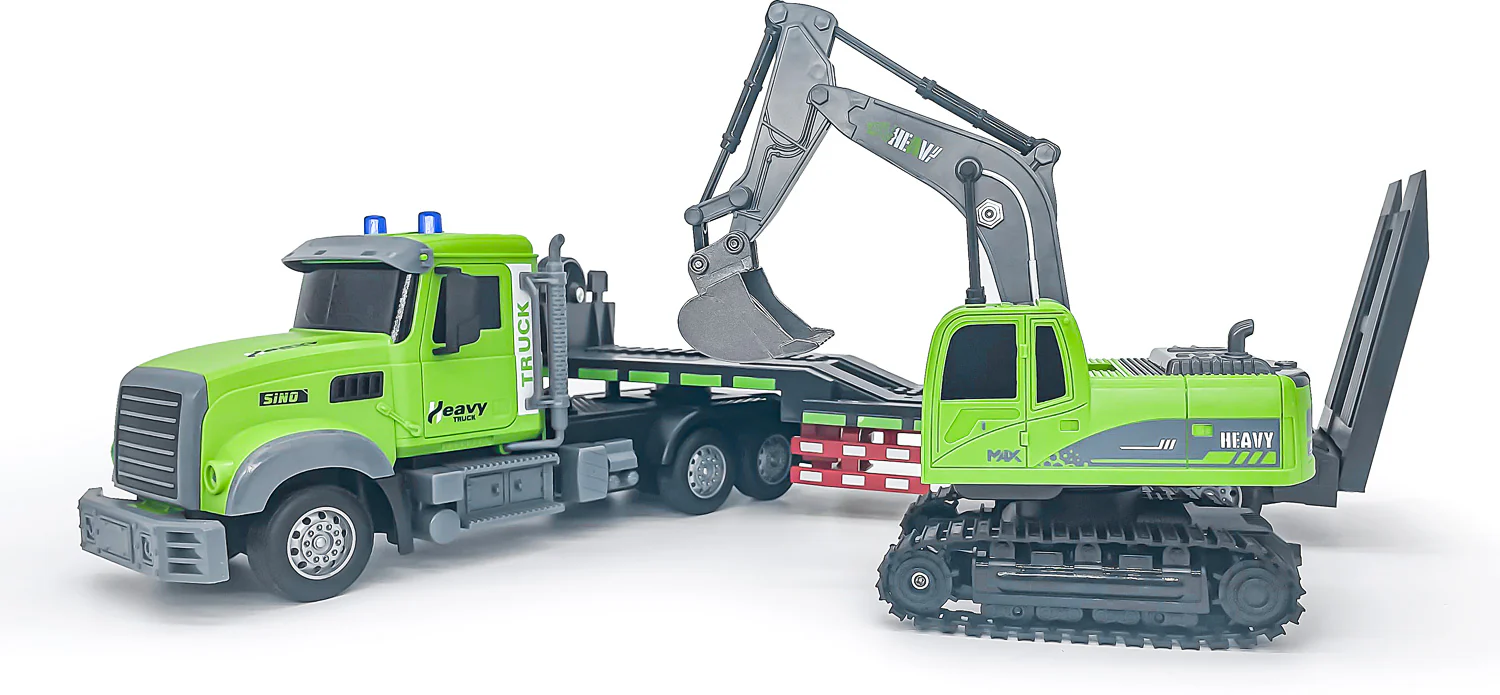 Remote-Control Scooper Truck with Flatbed