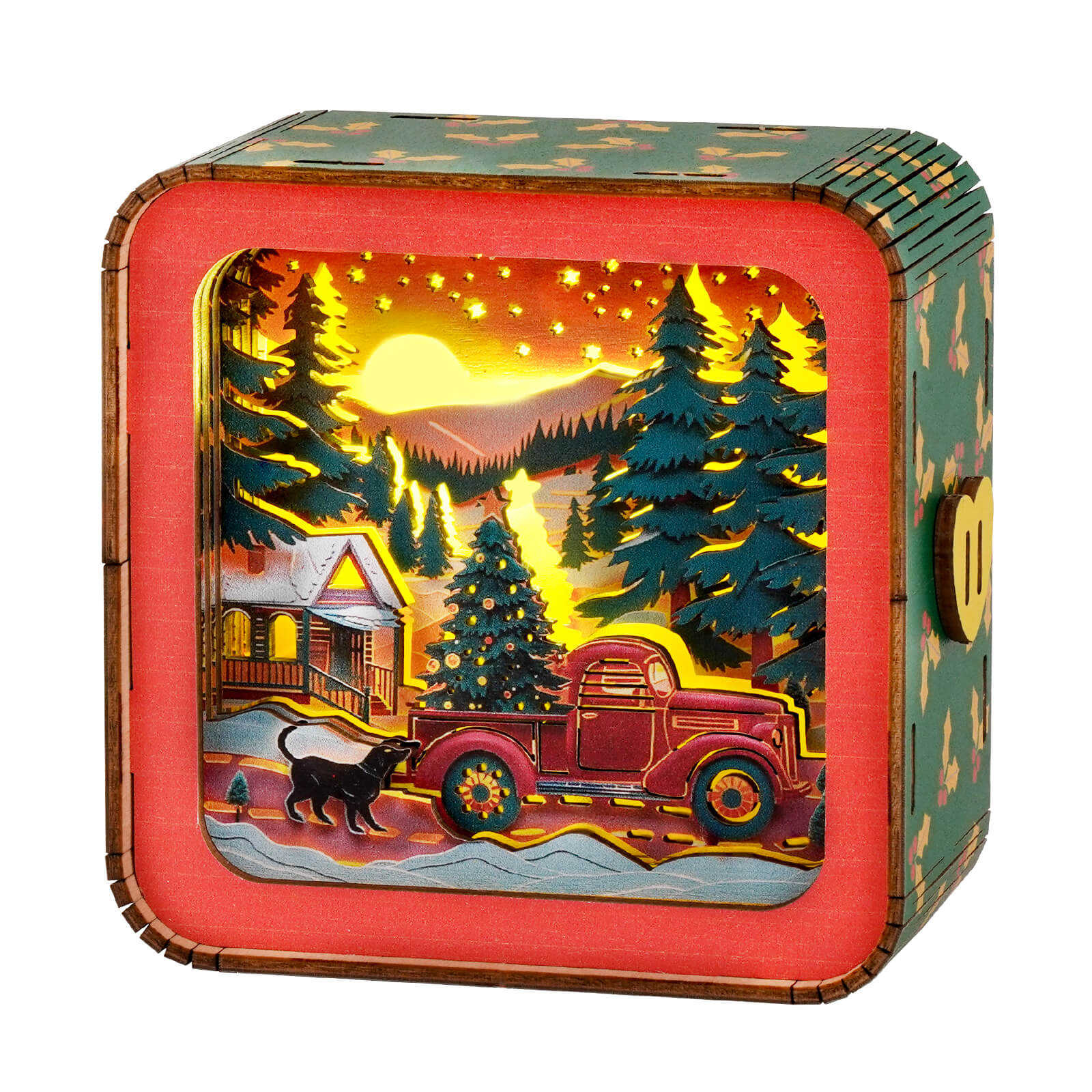 Christmas Truck Kit- 3D Wooden Puzzle Night Light