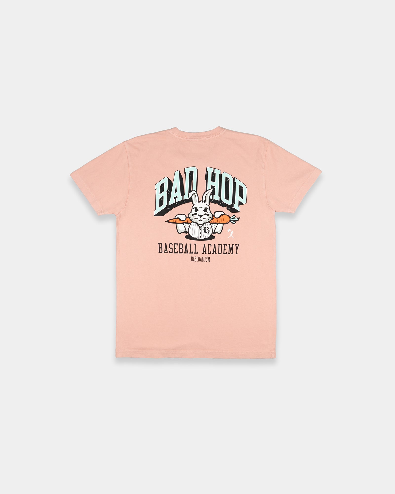 Bad Hop Baseball Academy T-Shirt (Rose Wash) - Youth