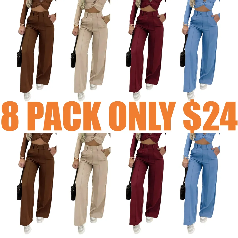Women's Simple Wide-Leg Pants