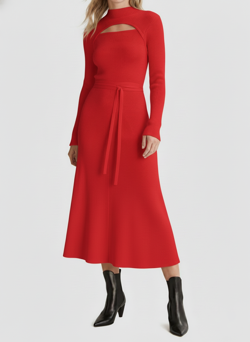 NEW🔥 Casual Solid Woolen Dress