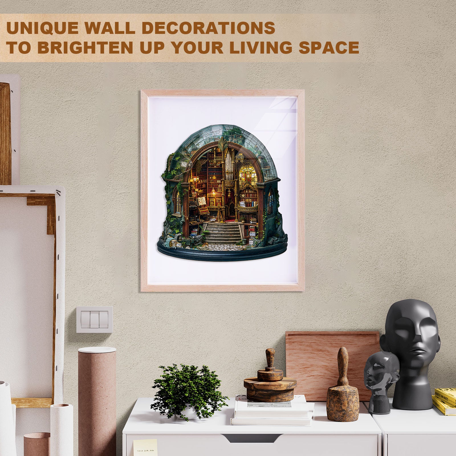 Enchanted Library Wooden Jigsaw Puzzle