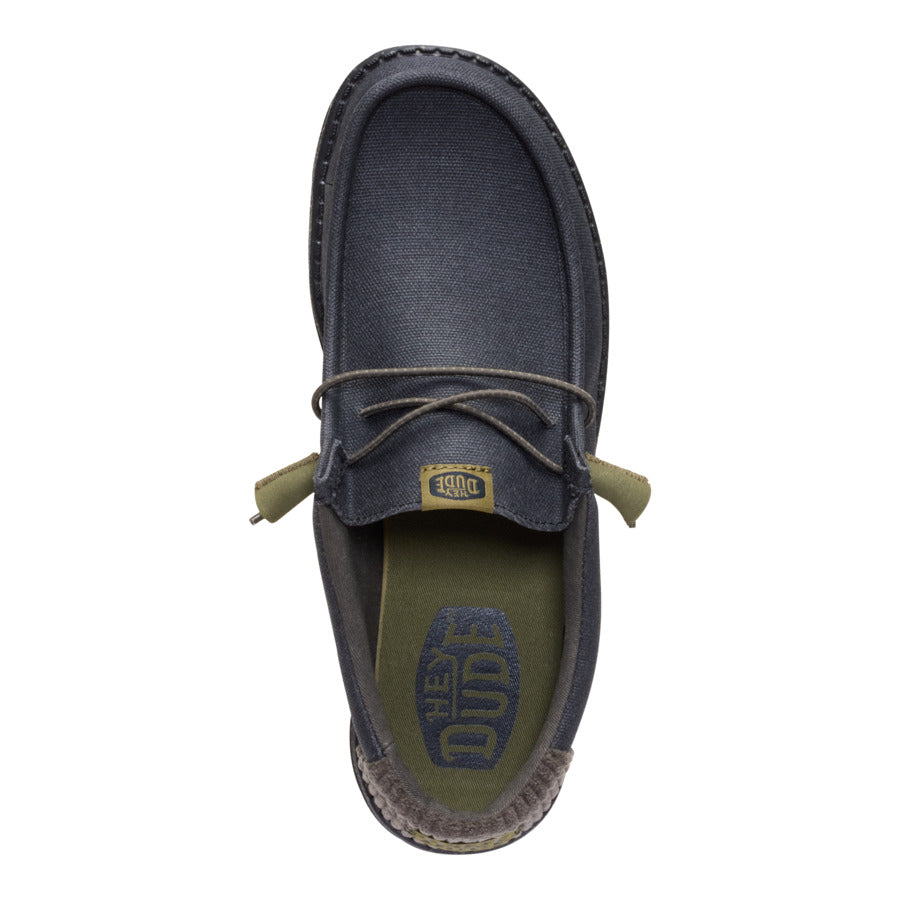 Wally Waxed Casual - Black/Black