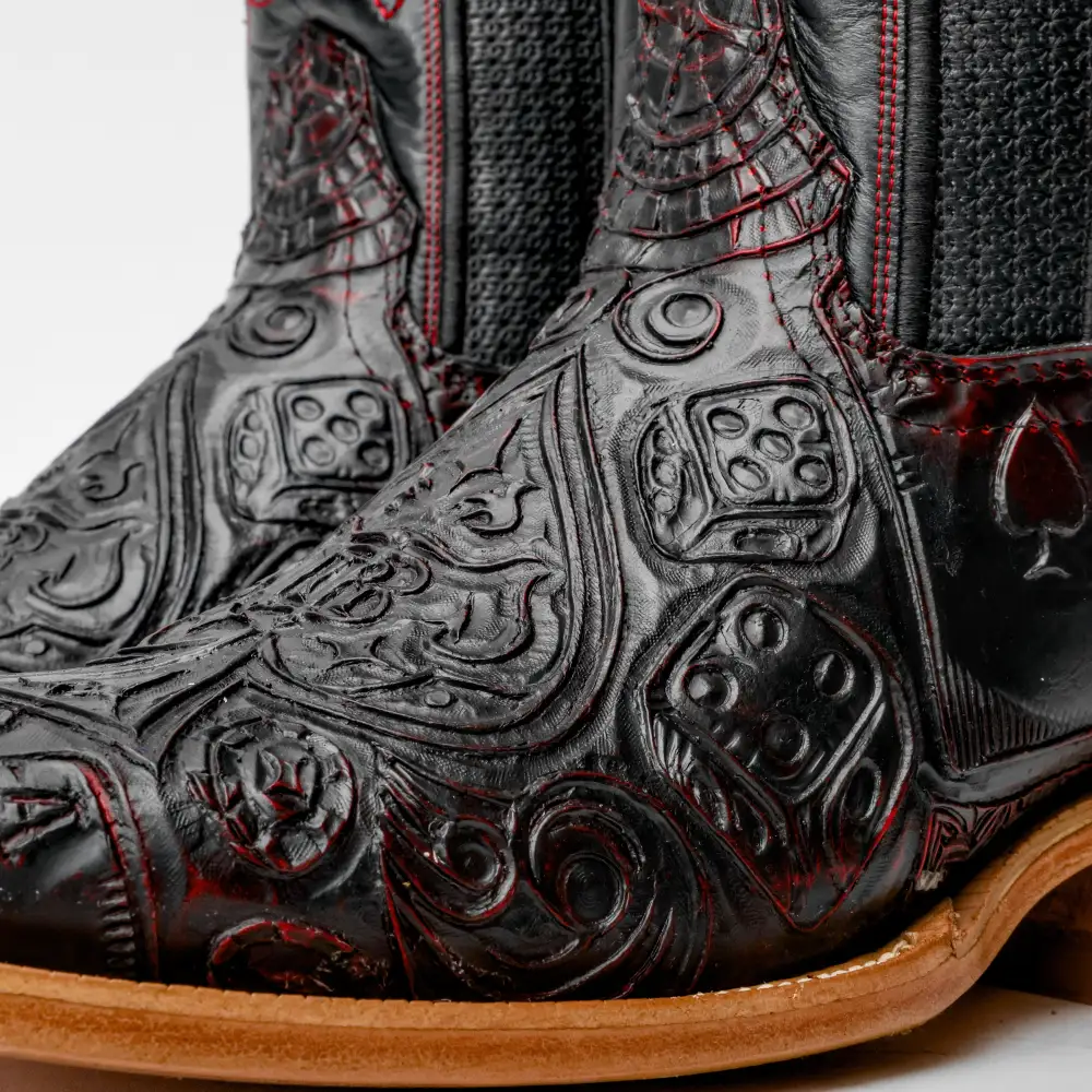 Ace Of Spades Black Cherry - Square Toe