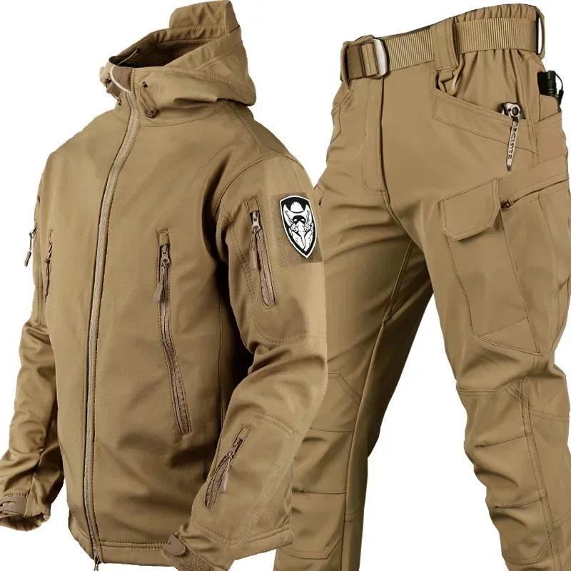 Winter Thicked Men Camo Suit Waterproof Tactical Set Multi