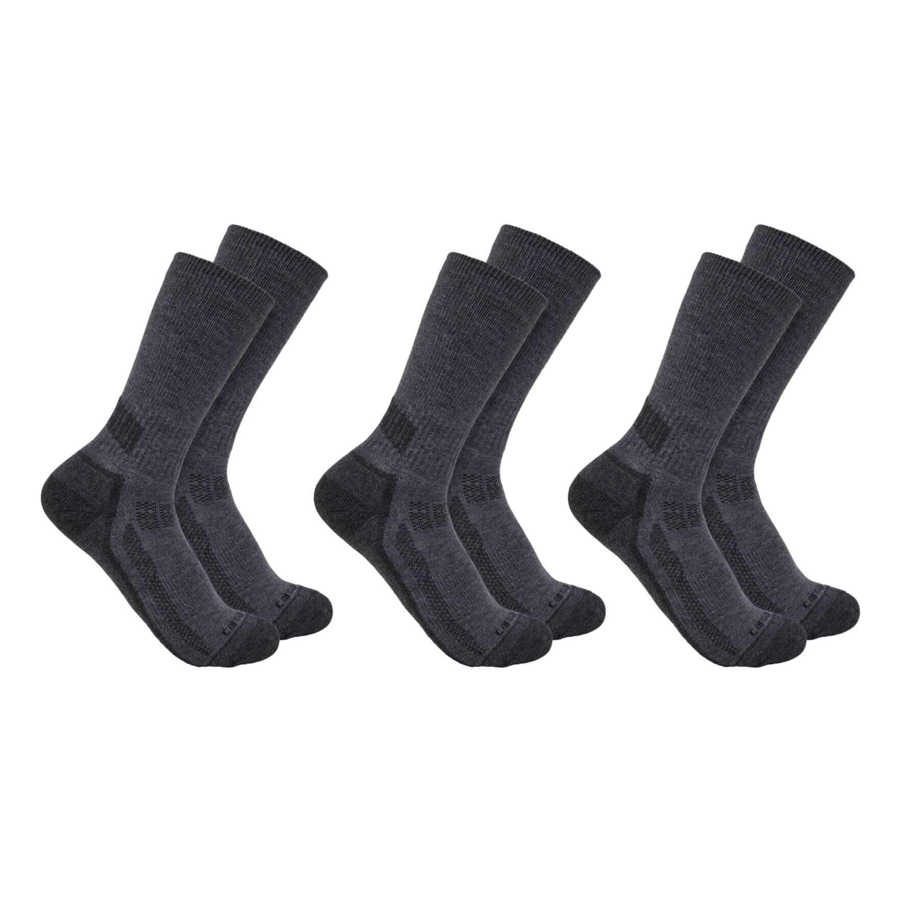 CHT Force Midweight Sweat-Wicking Reinforced Crew Socks 3 Pack SC4223M