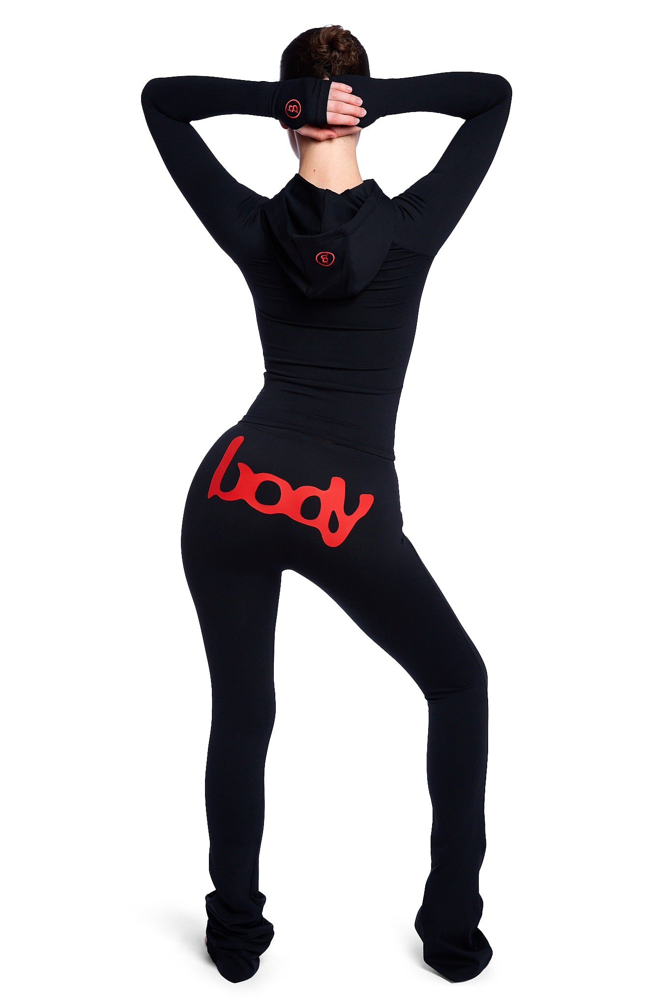 BASICS HOODIE 2.0 (BLACK/RED)