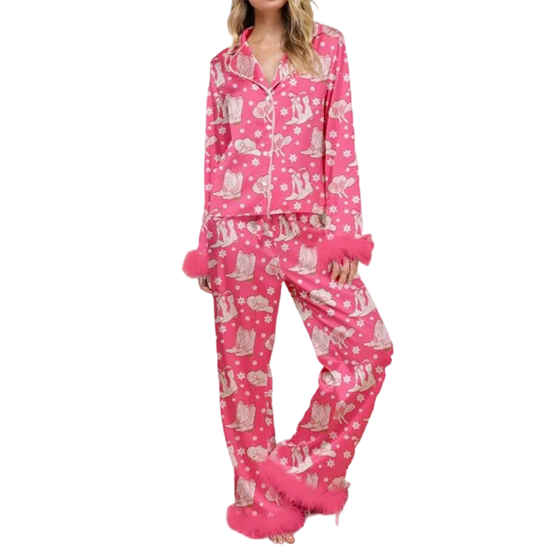 Women Christmas Pajamas Lounge Set