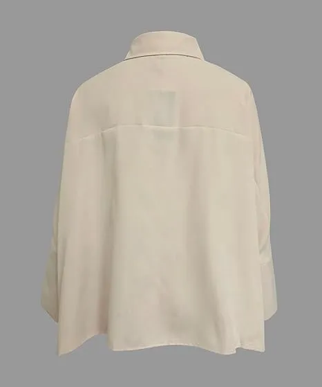 Women's Lapel Shirt And Crepe Trouser