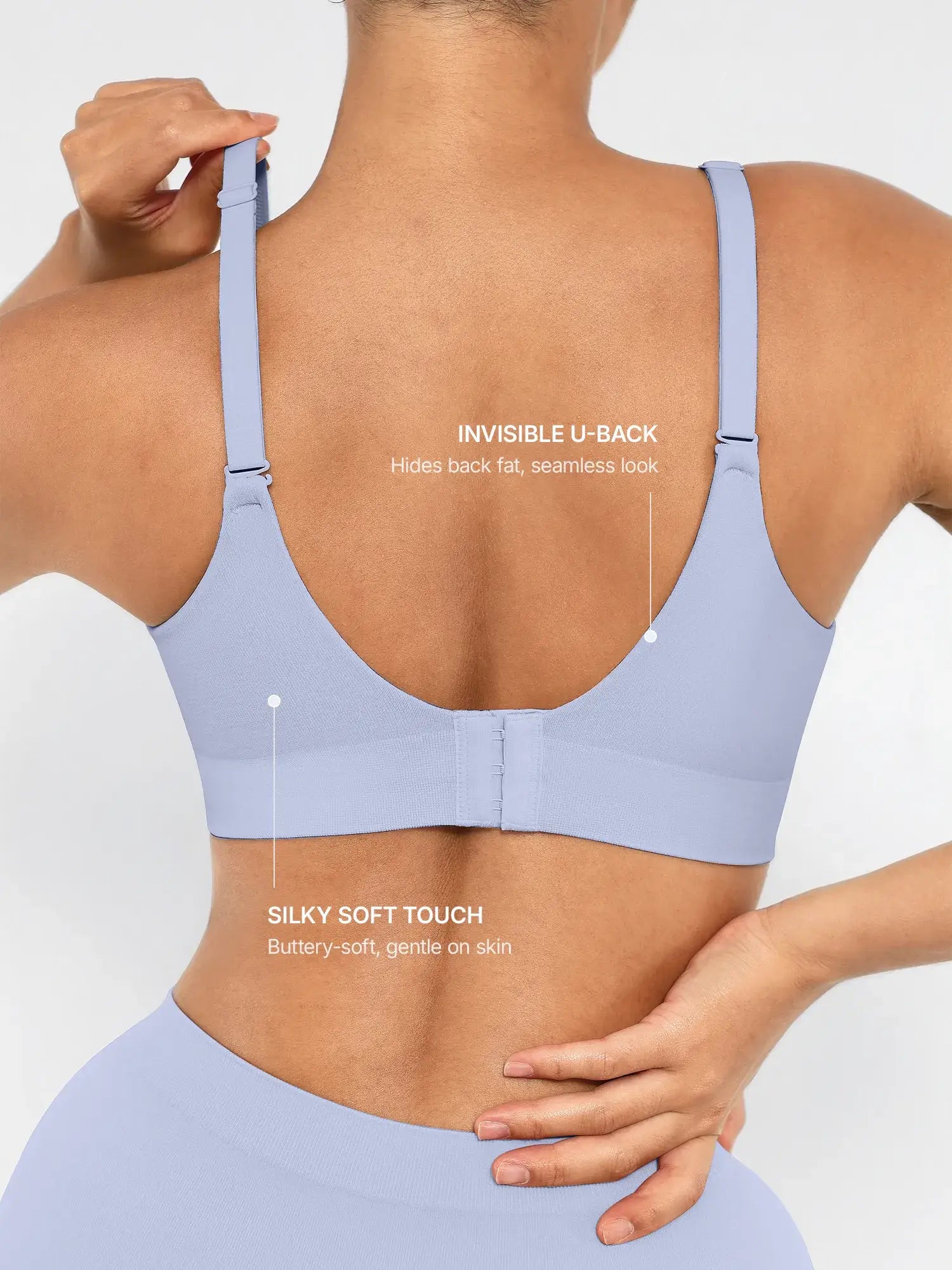 Feelingirl Wireless Push-Up Seamless Comfort Full Coverage Bra