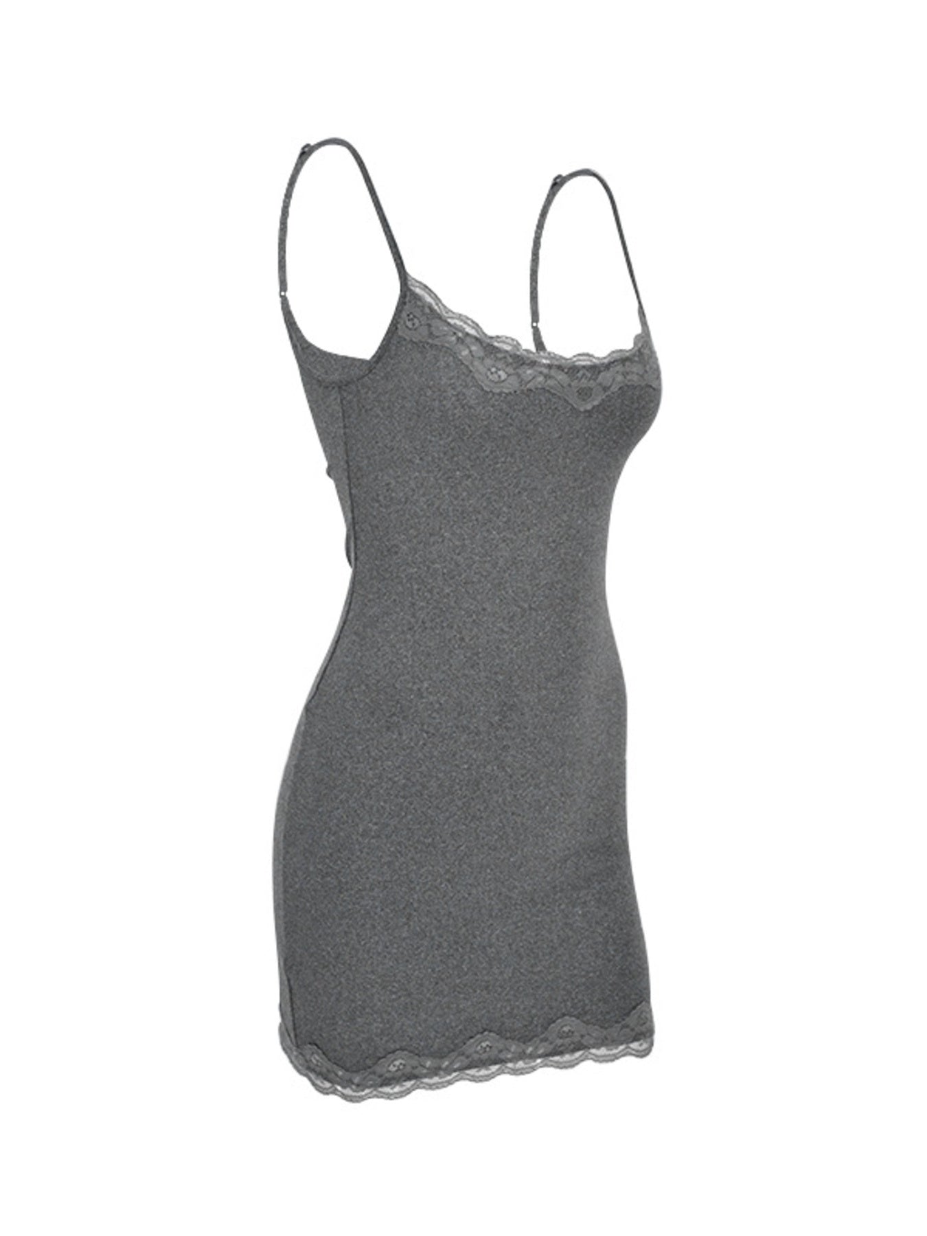 Lace Trim Bodycon Mini Dress