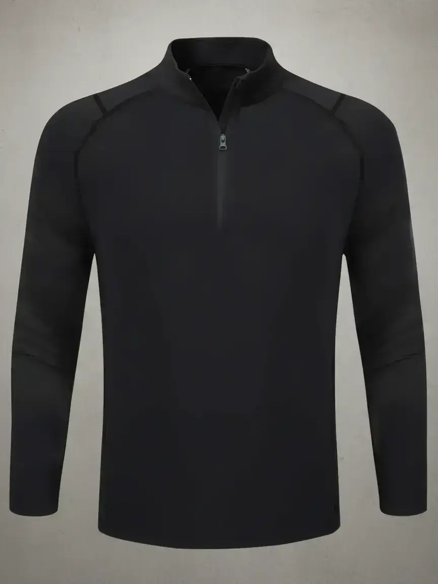 Modern Zip Mock Neck Sweatshirt