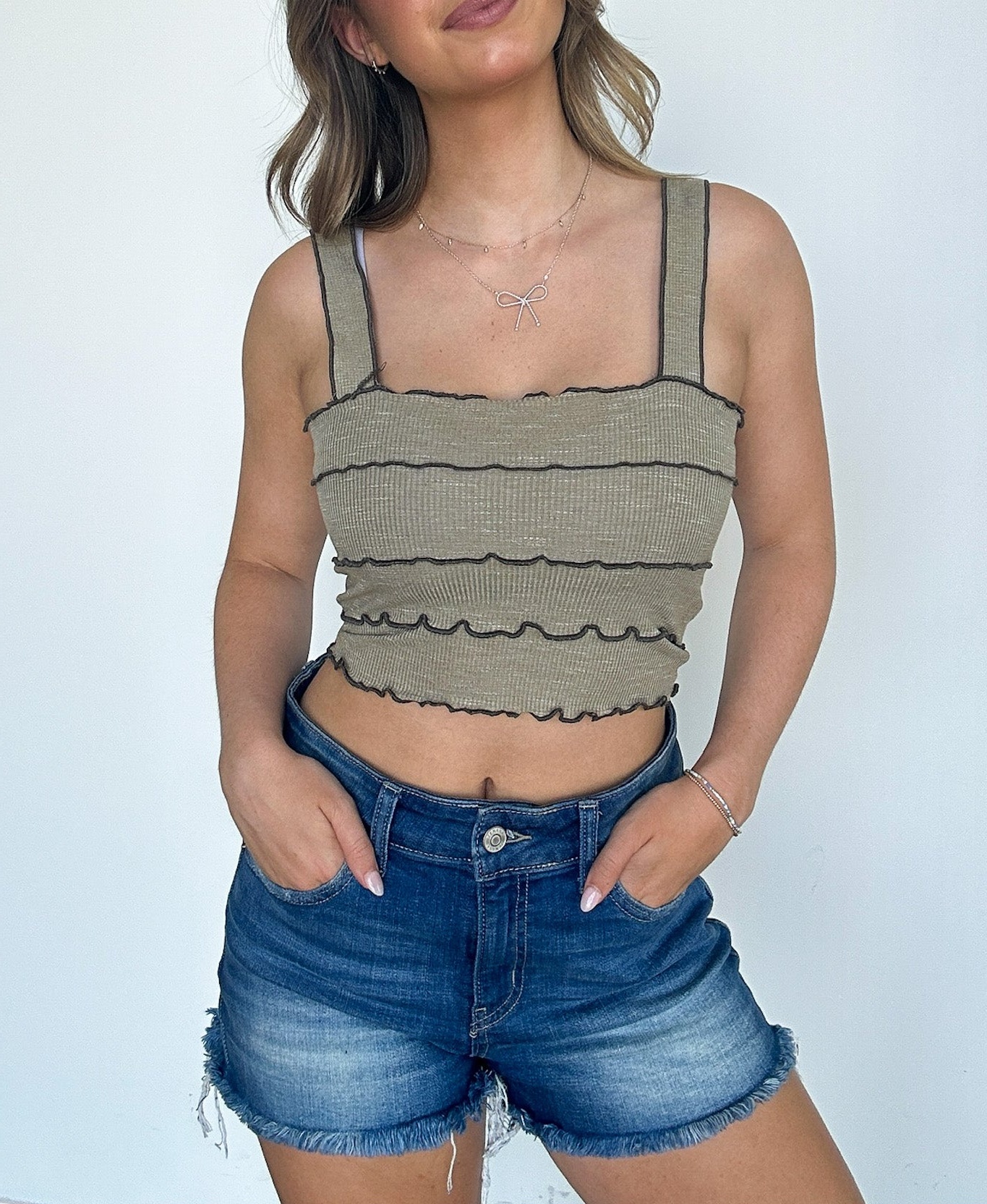 Contrast Tank Top