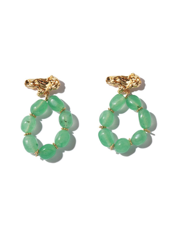 Women's Blue Natural Stone Earrings