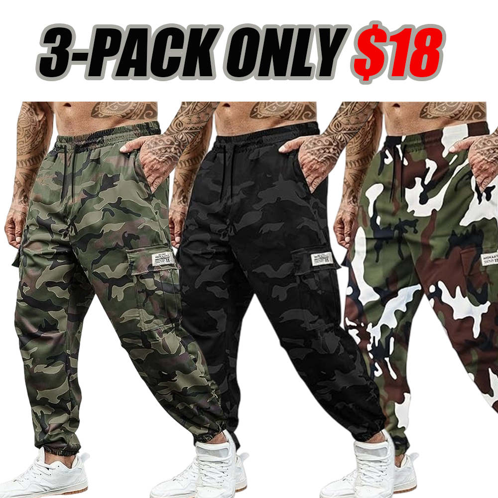 Men's Multi - Pocket Streetwear Cargo Pants - Rugged Durable Construction