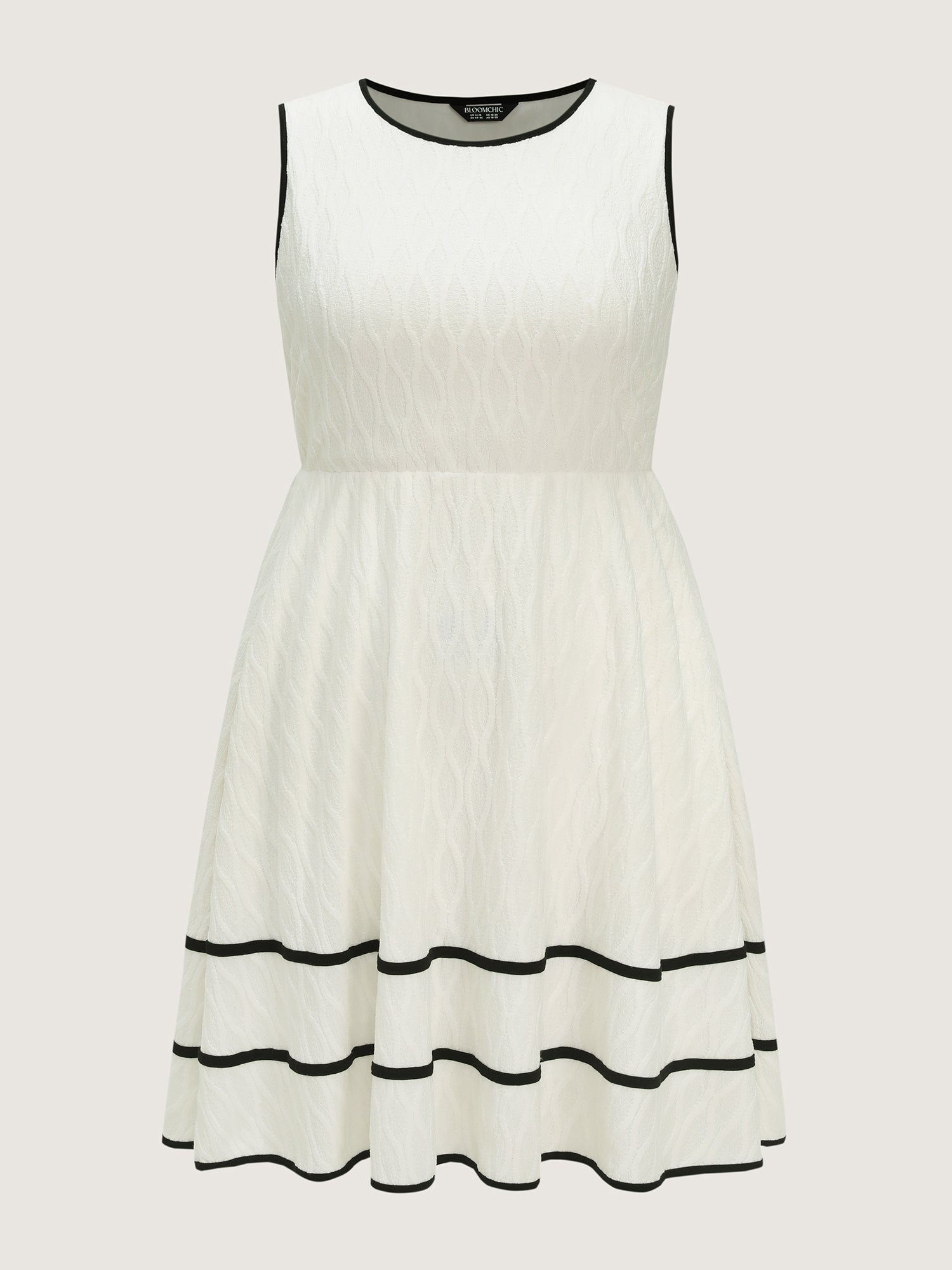 Stretchy Color Contrast Edge Mini Dress