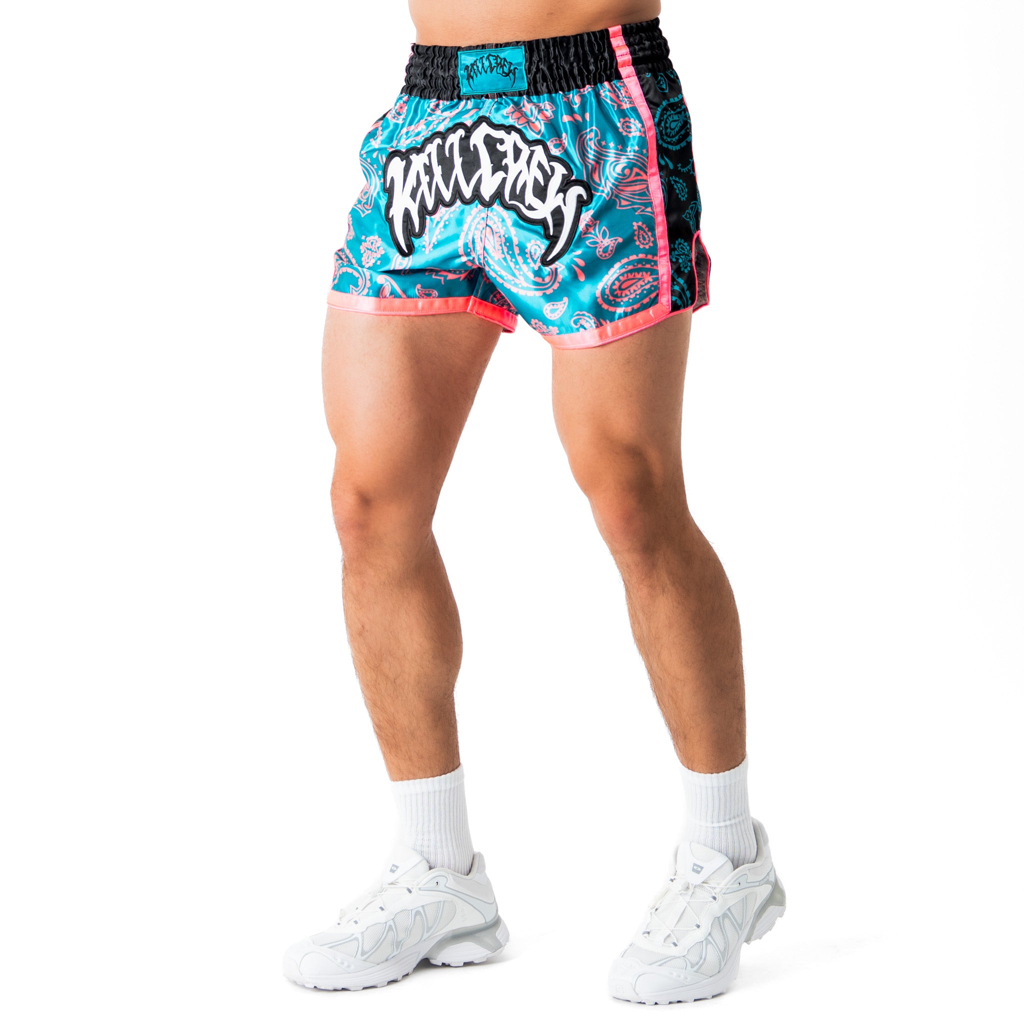 BANDANA FIGHT SHORTS - WATERMELON