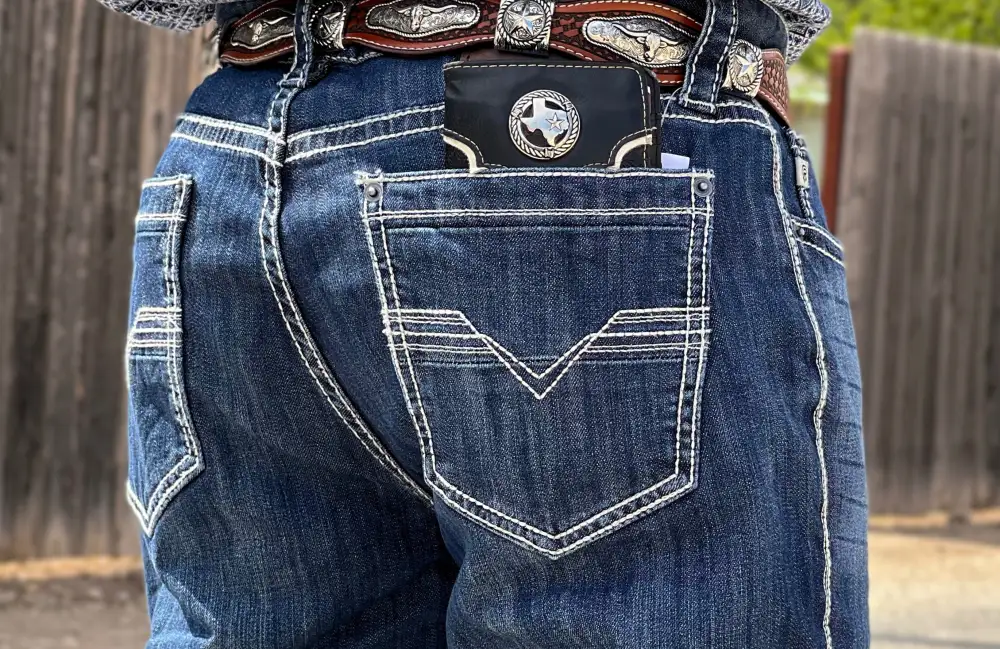 MEN’S RELAXED FIT STRETCH STRAIGHT BOOTCUT JEANS