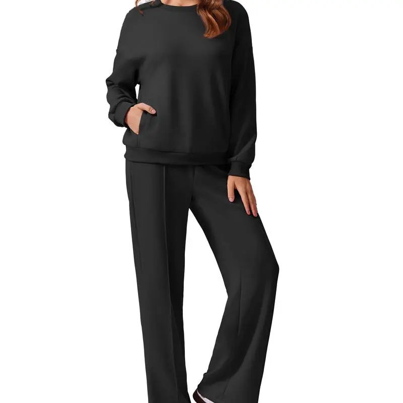 🔥Women's Casual Two-Piece Long-Sleeve Sweatshirt Set🔥
