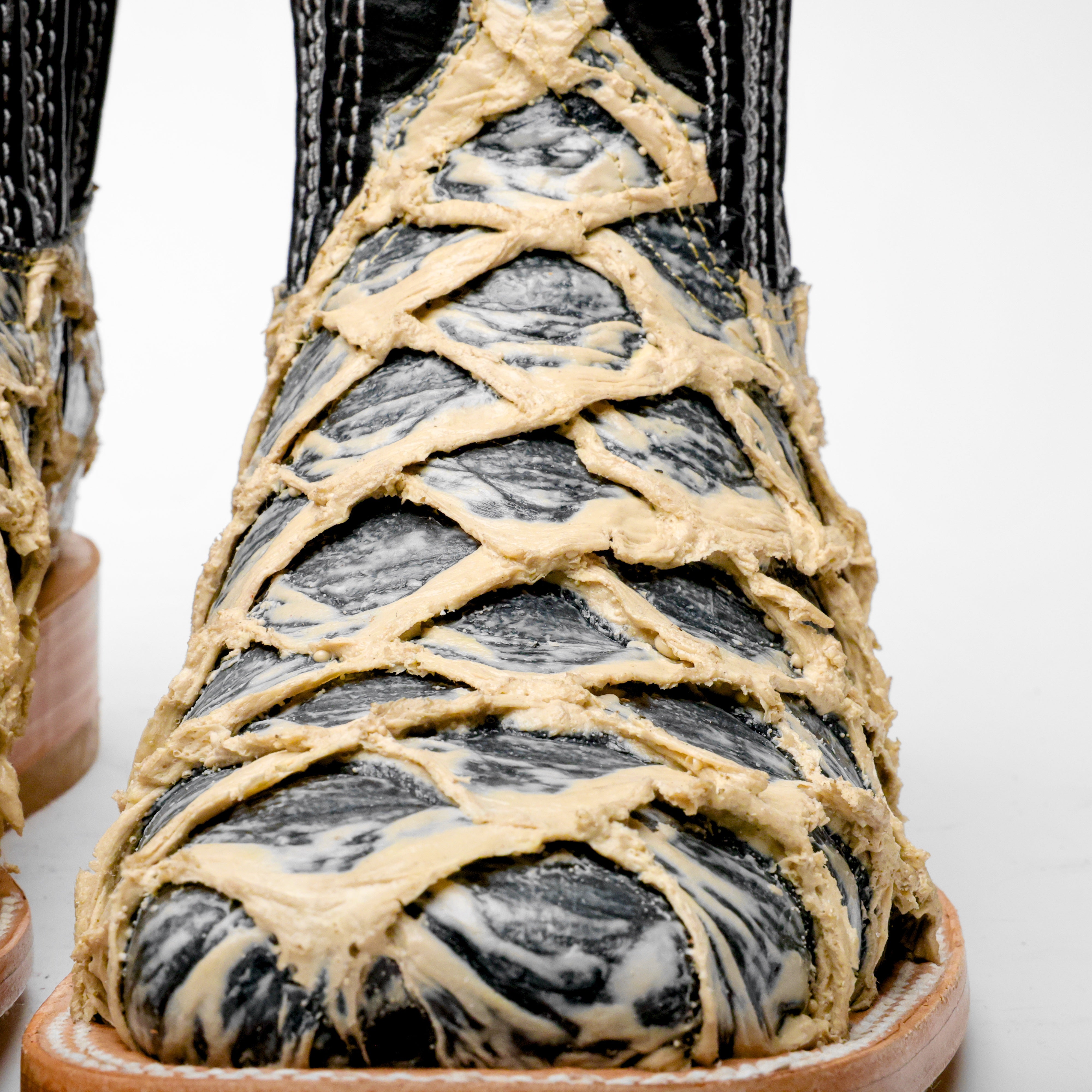 Eclipse/Orix Jumbo Pirarucu Leather Boots - Square Toe