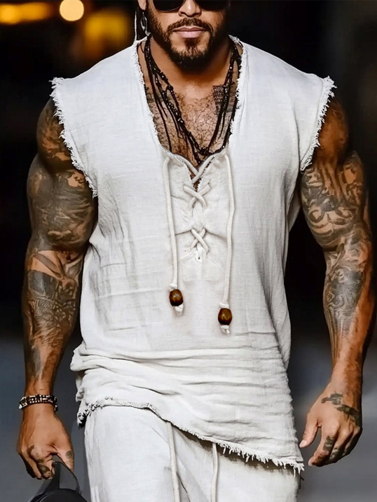 Leisure Raw Edge Design Cotton Set