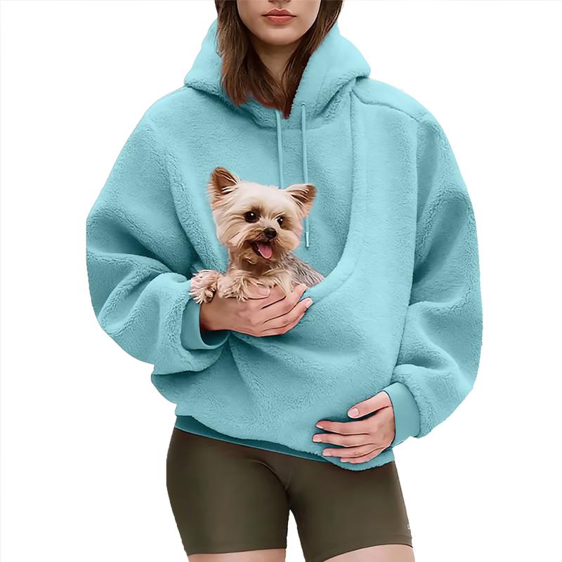 Cozy Pet Carrier Hoodie – Ultra Soft Kangaroo Pocket Sweatshirt