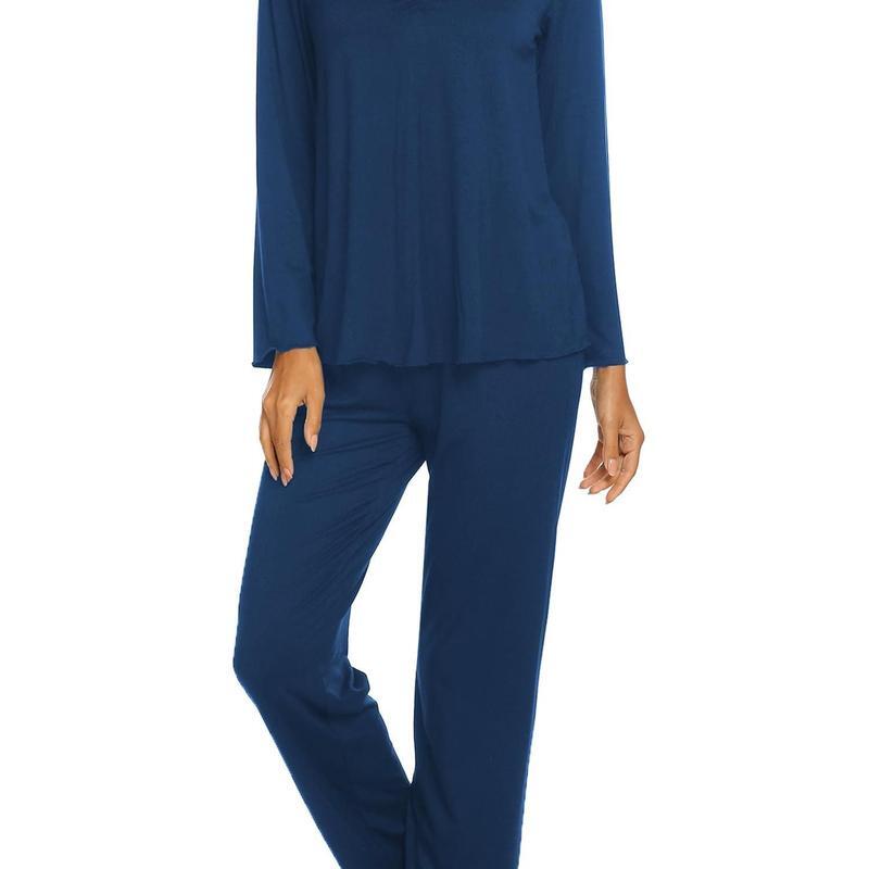 Womens Pajama Sets 2 Piece Lounge Set Fall Winter Pajamas Loose fit version Slim model