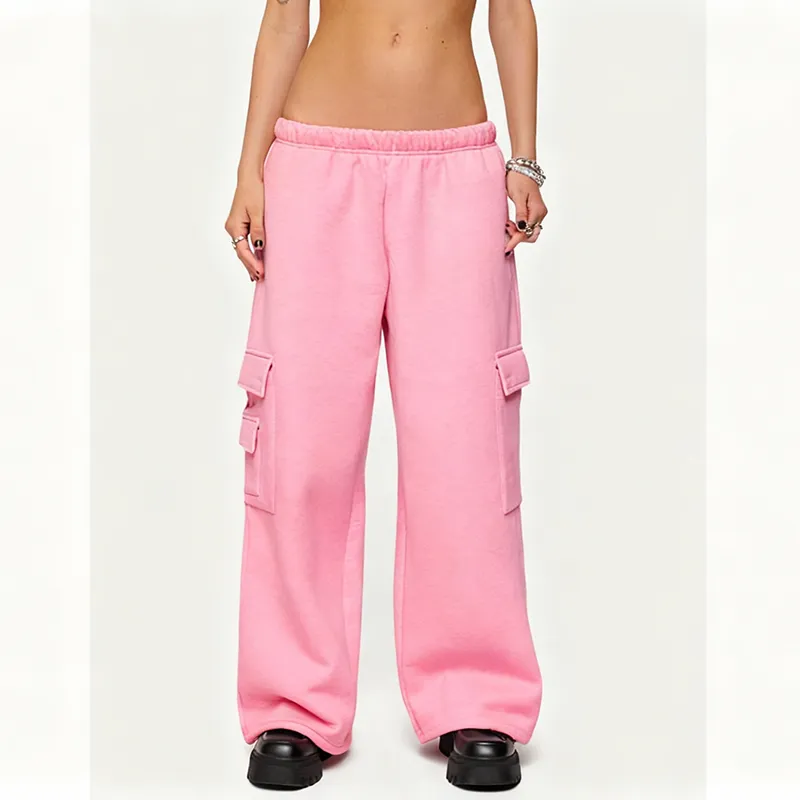 Women's Wide Leg Cargo Sweatpants – Comfy & Stylish Everyday Wear
