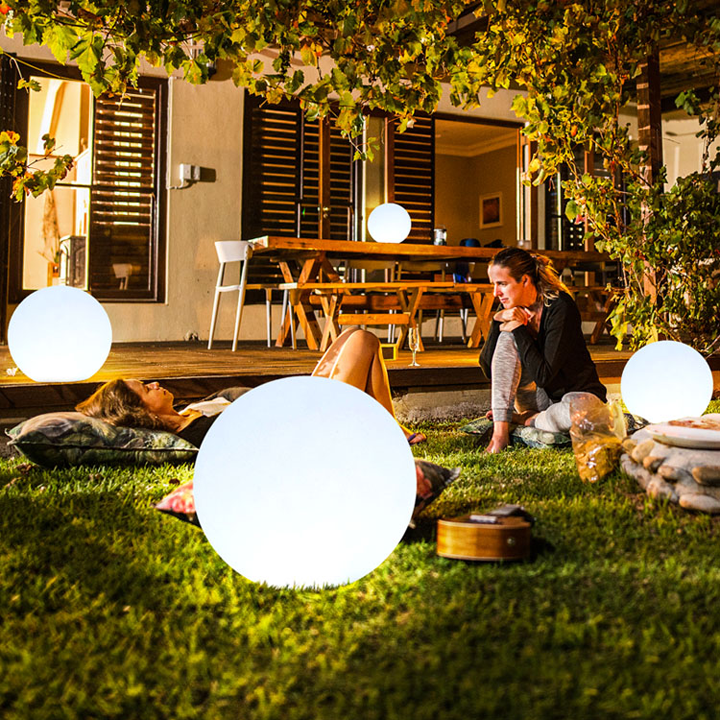 Cordless LED Glowing Ball Light - 16 RGB Color Changing Waterproof Floating Ball Lamp w/Remote