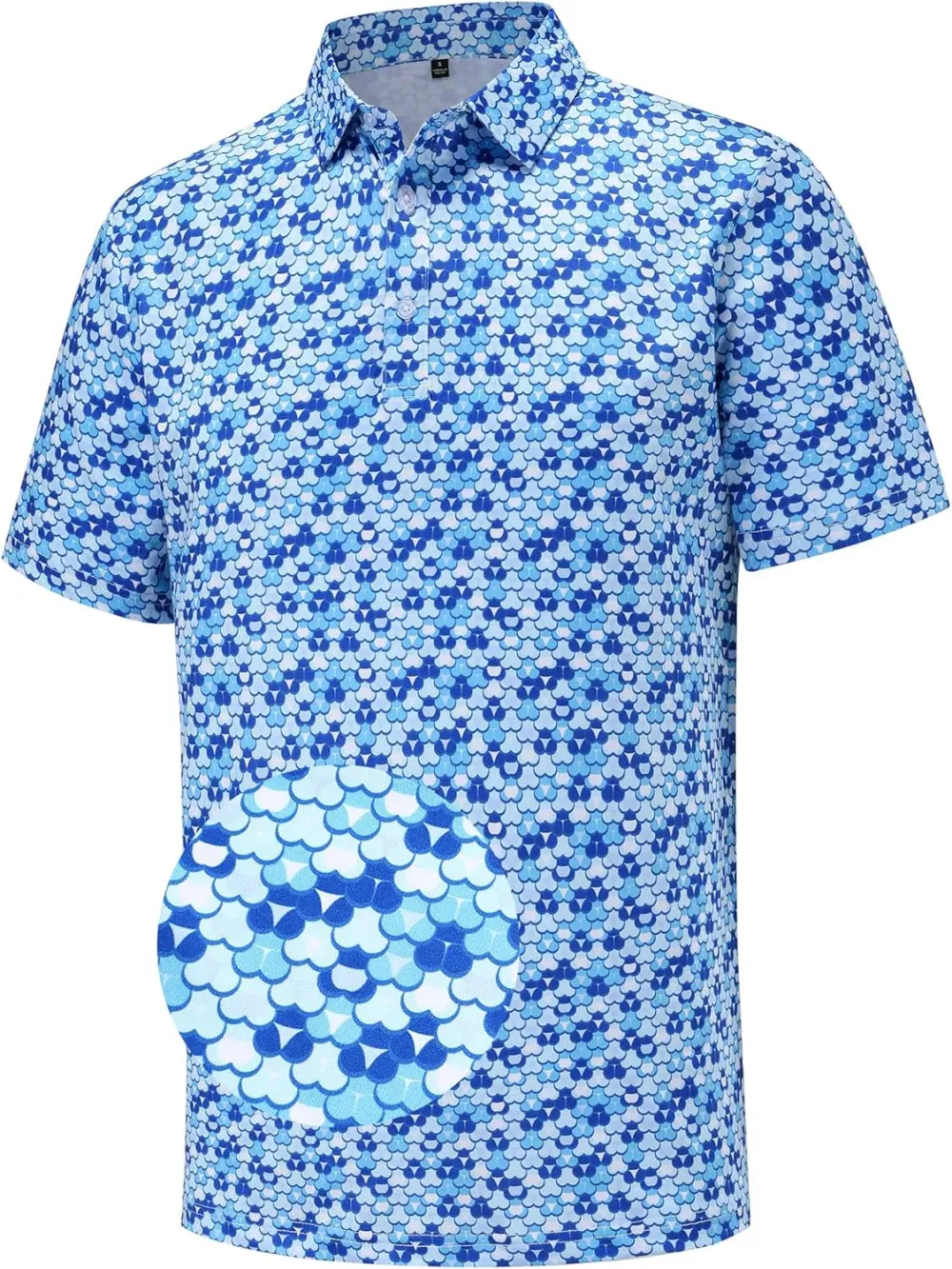 🔥Last Day 49% OFF Mens Golf Polo Shirts Short Sleeve Moisture Wicking Dry Fit Performance Casual Funny Golf Polo Shirts for Men