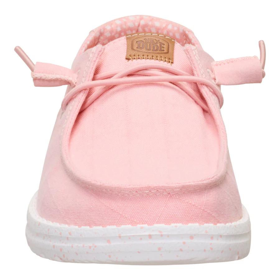 Wendy Chambray Grid - Pale Pink