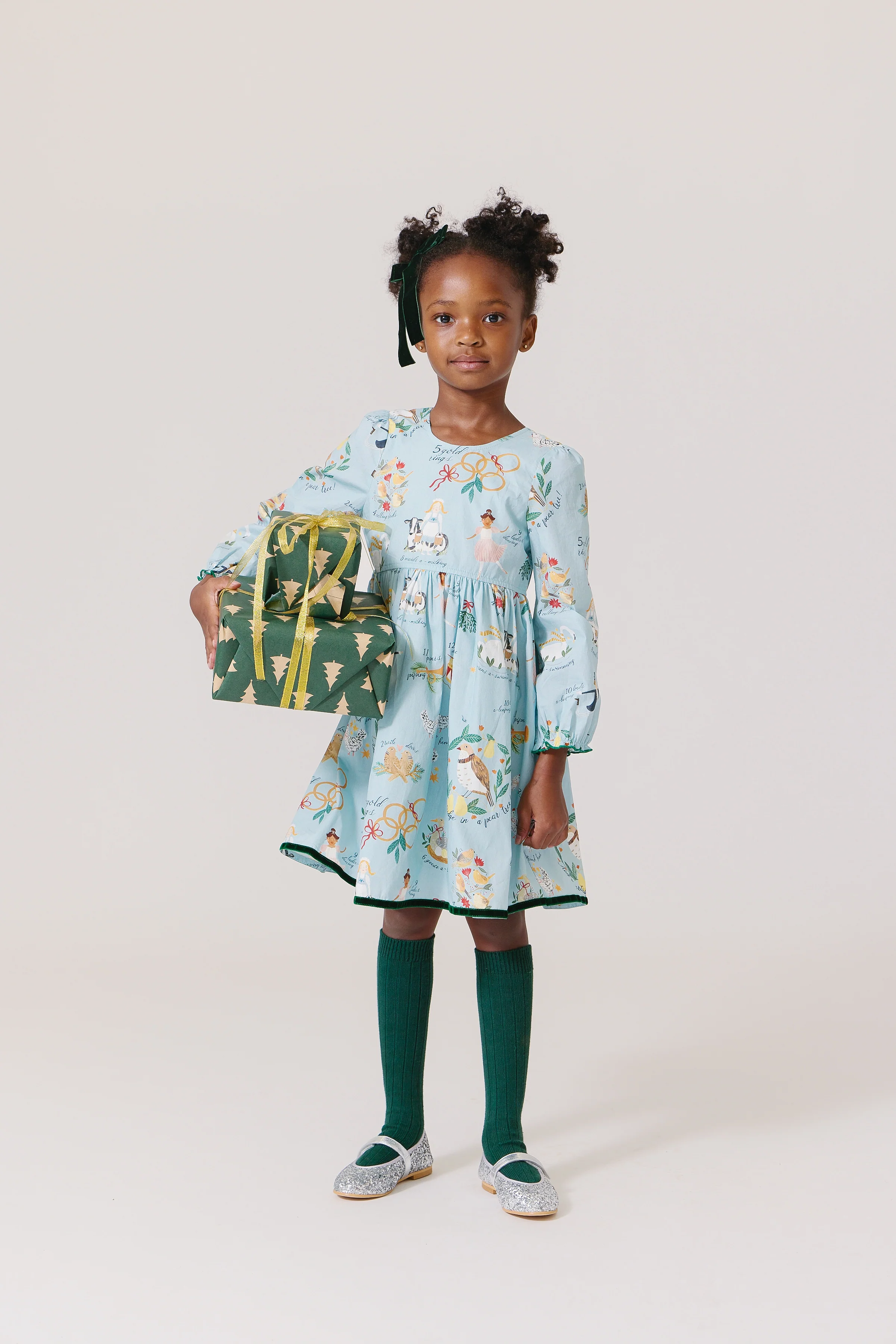 Girl's Amma Dress 12 Days of Christmas
