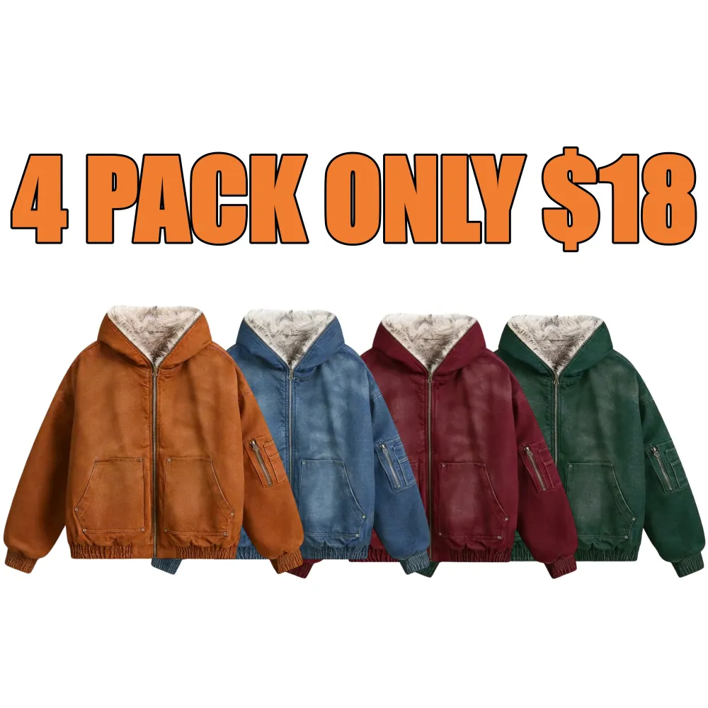 Hooded Zippered Flight Jacket