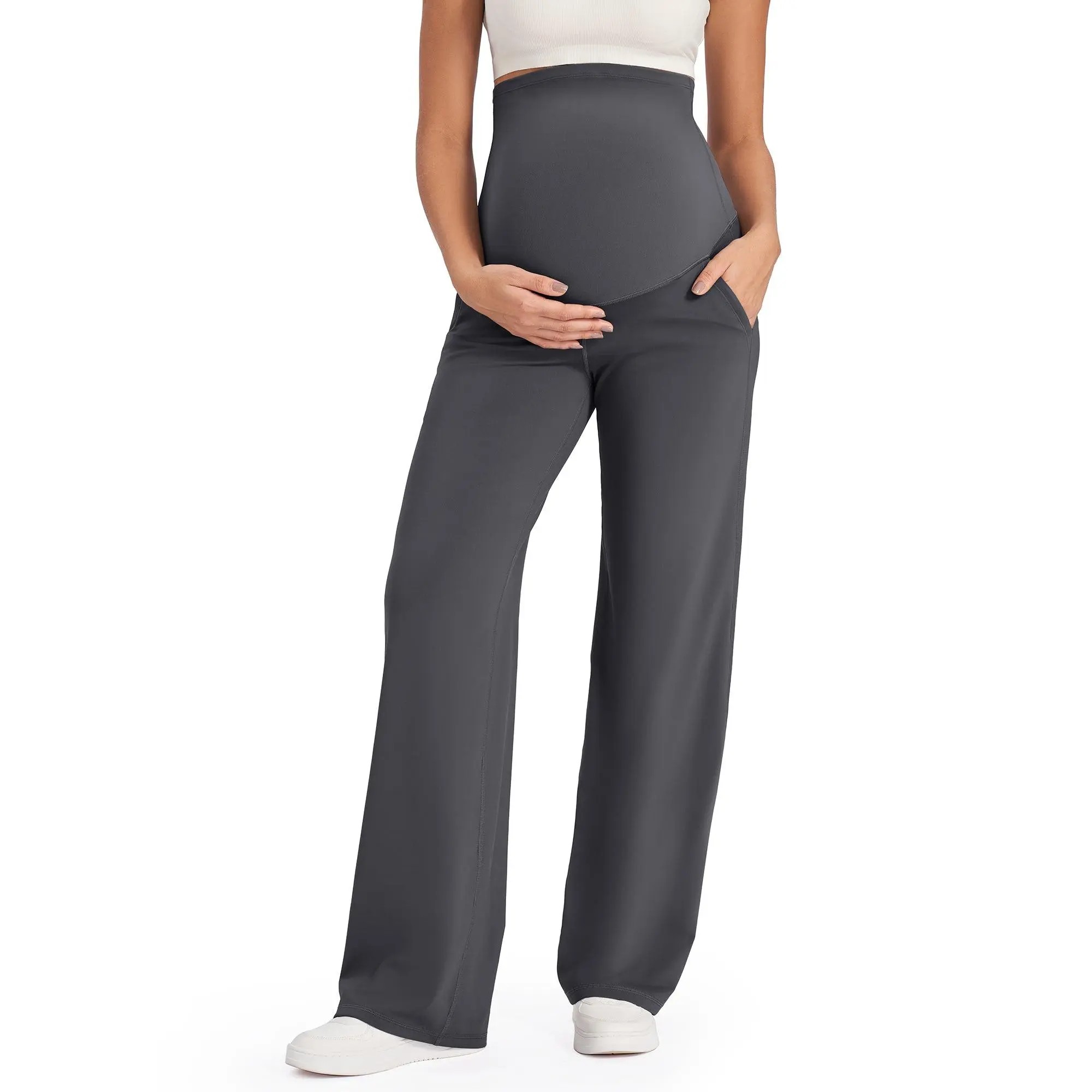 🔥Maternity Wide Leg Pants for Comfortable Pregnancy Pregnant Prenatal