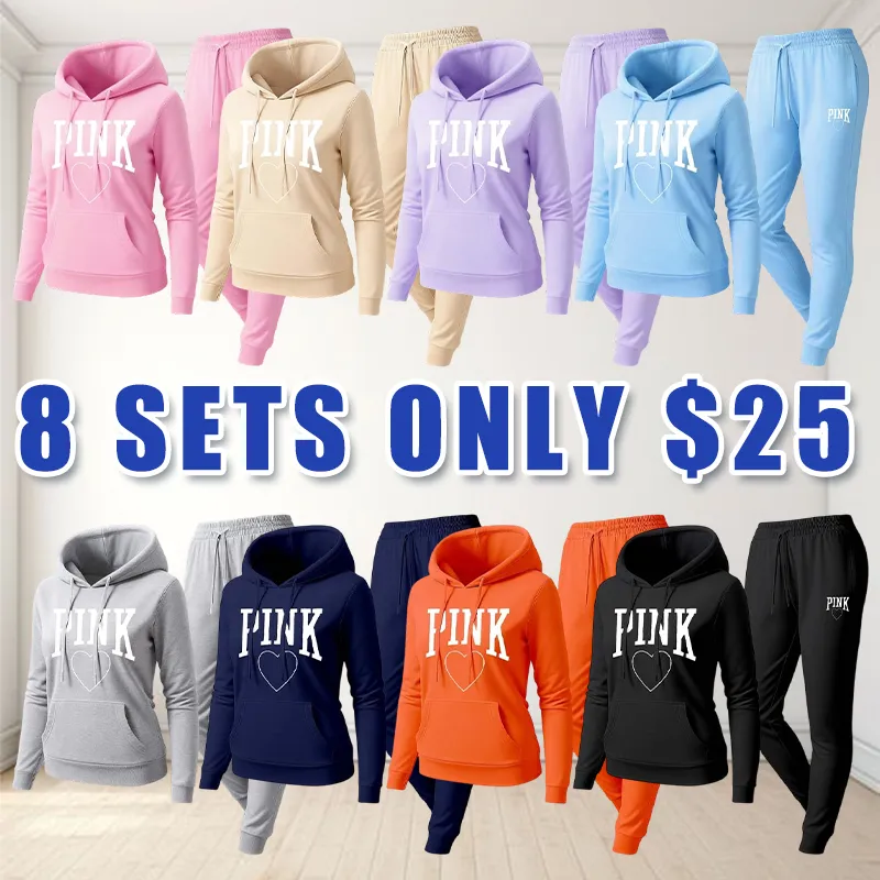Women's Printed Hoodie & Drawstring Sweatpants