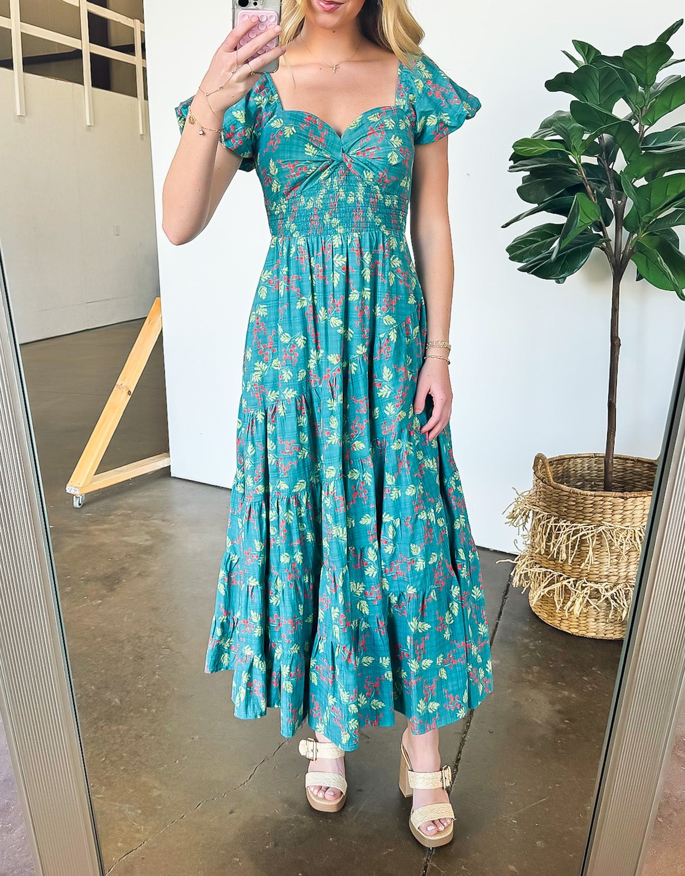 Sensationally Sweeter Floral Tiered Maxi Dress