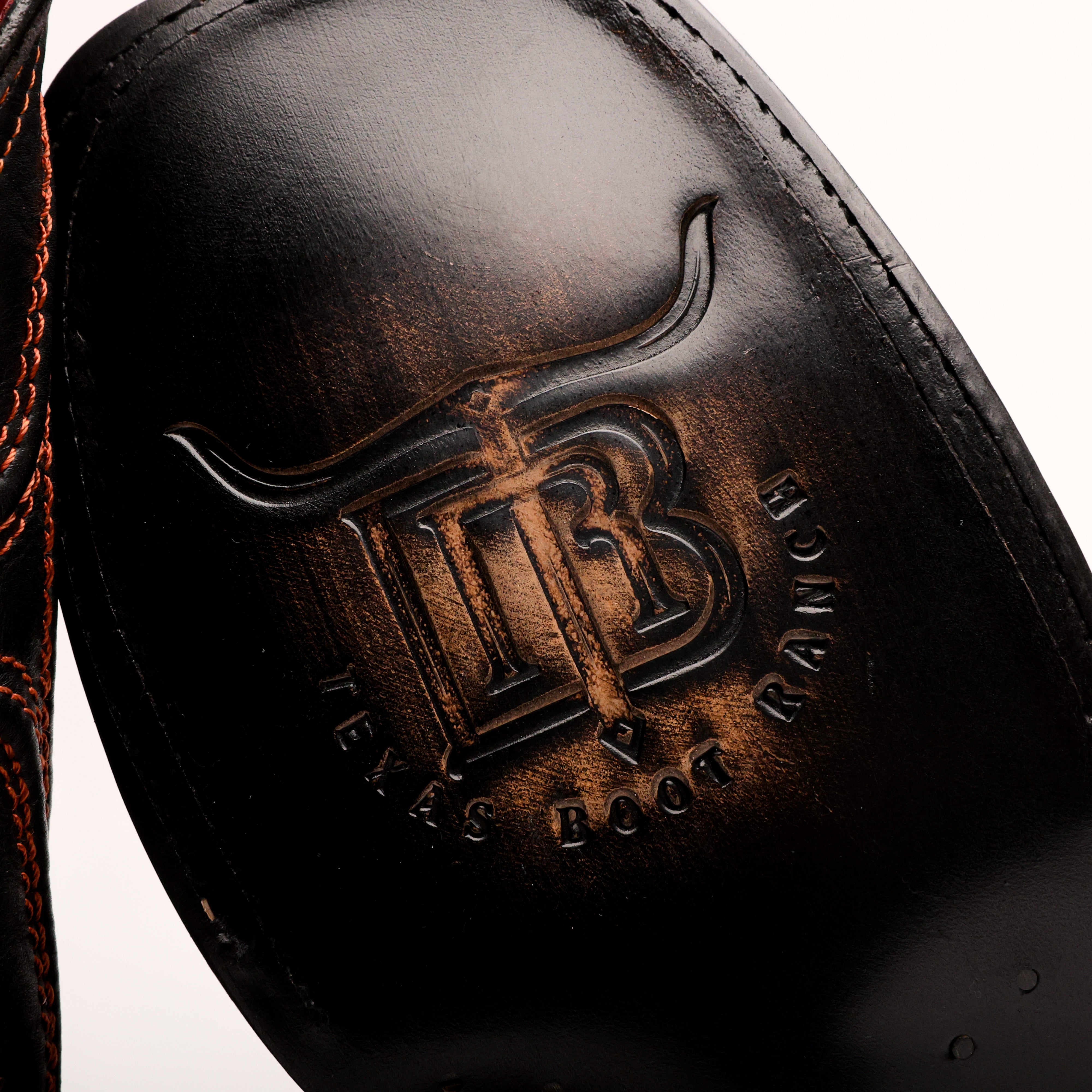 Cognac Jumbo Pirarucu Leather Boots - Square Toe