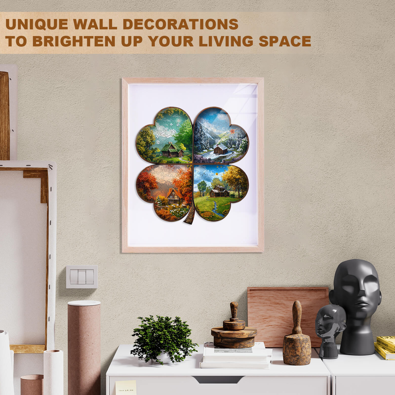 Seasons Scenery Wooden Jigsaw Puzzle