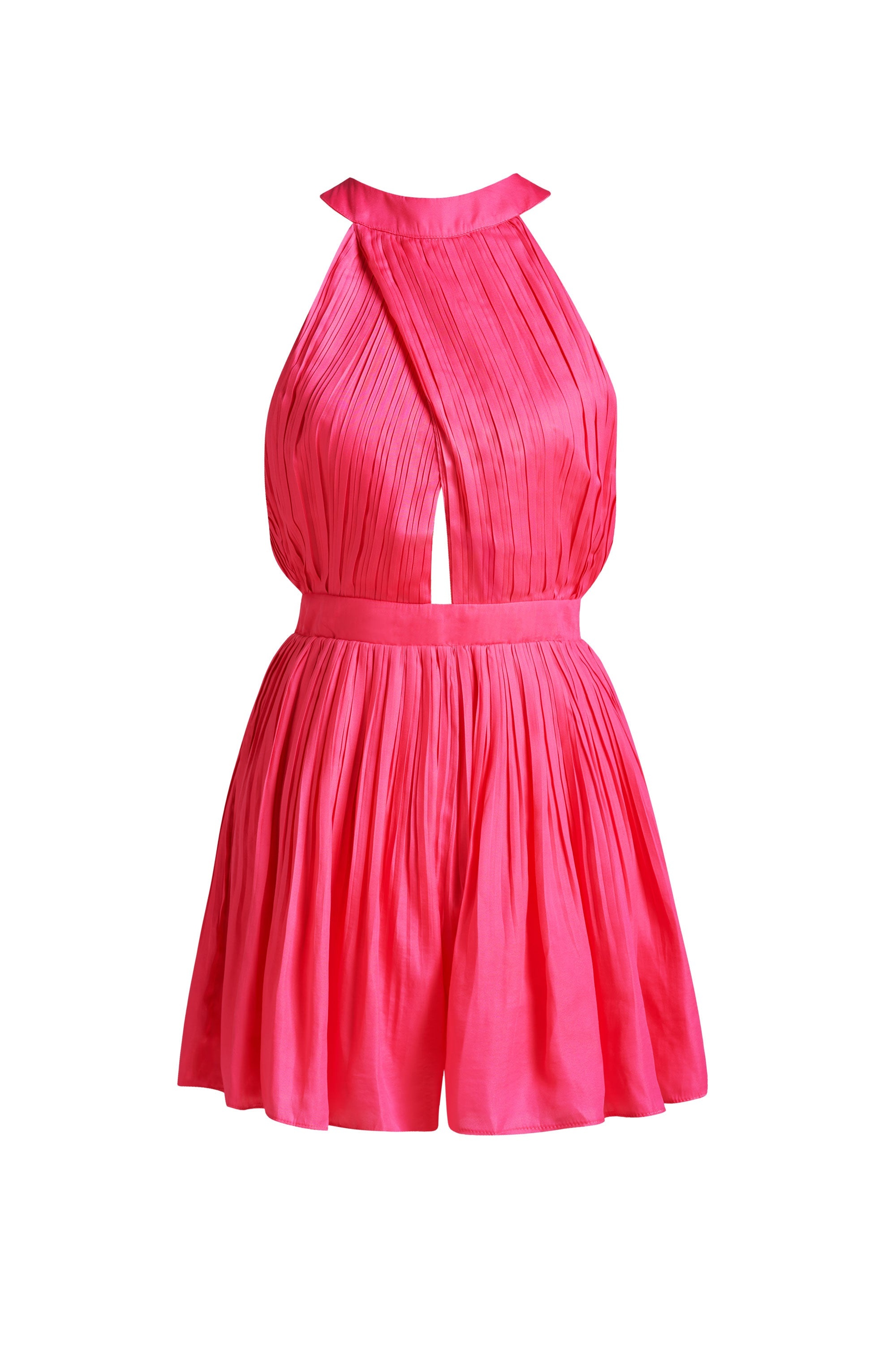 Effortless Halter Satin Dress
