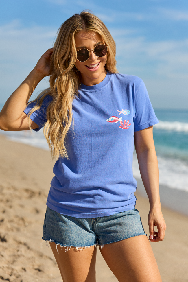 A Reel Catch Blue Graphic Tee