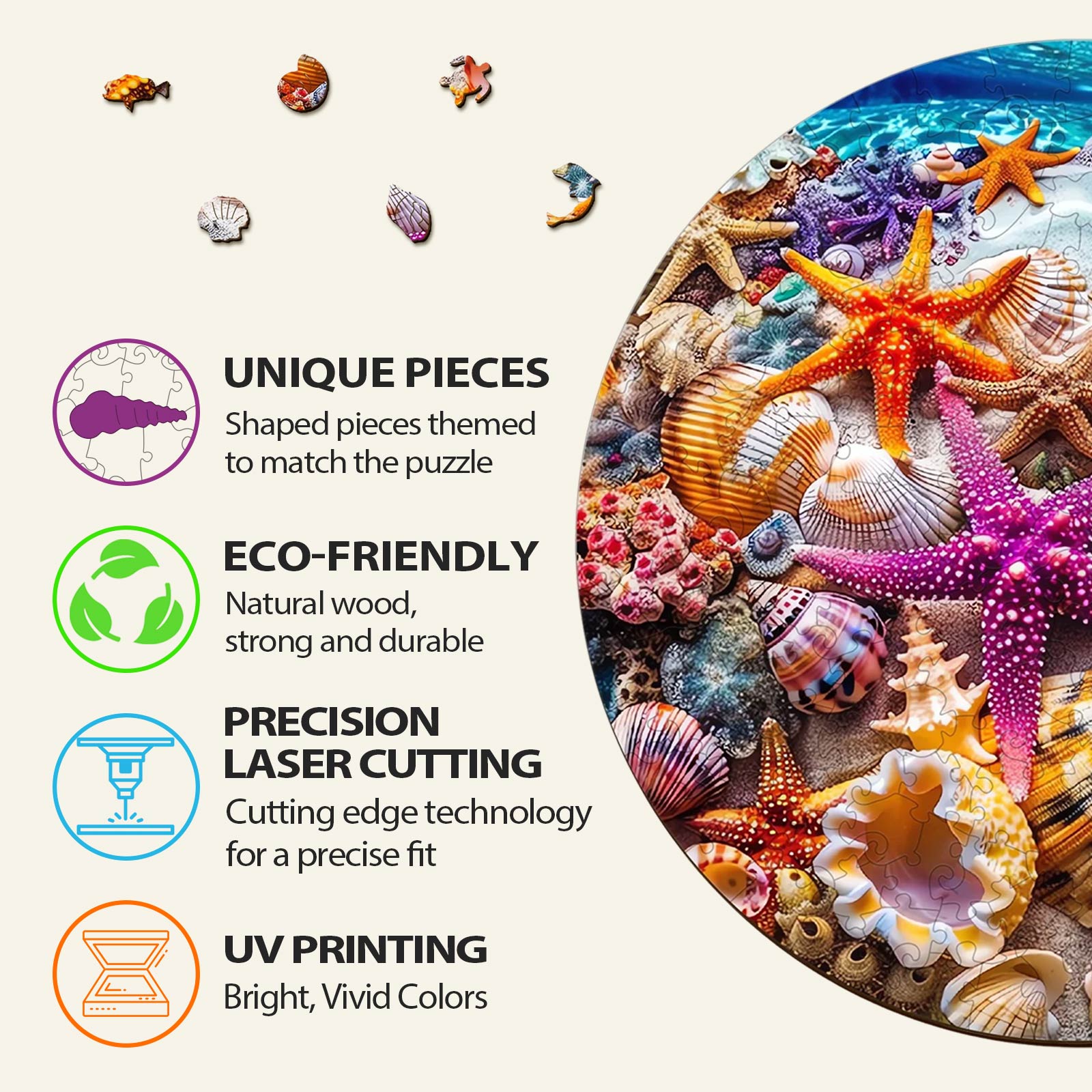 Starfish Wooden Jigsaw Puzzle